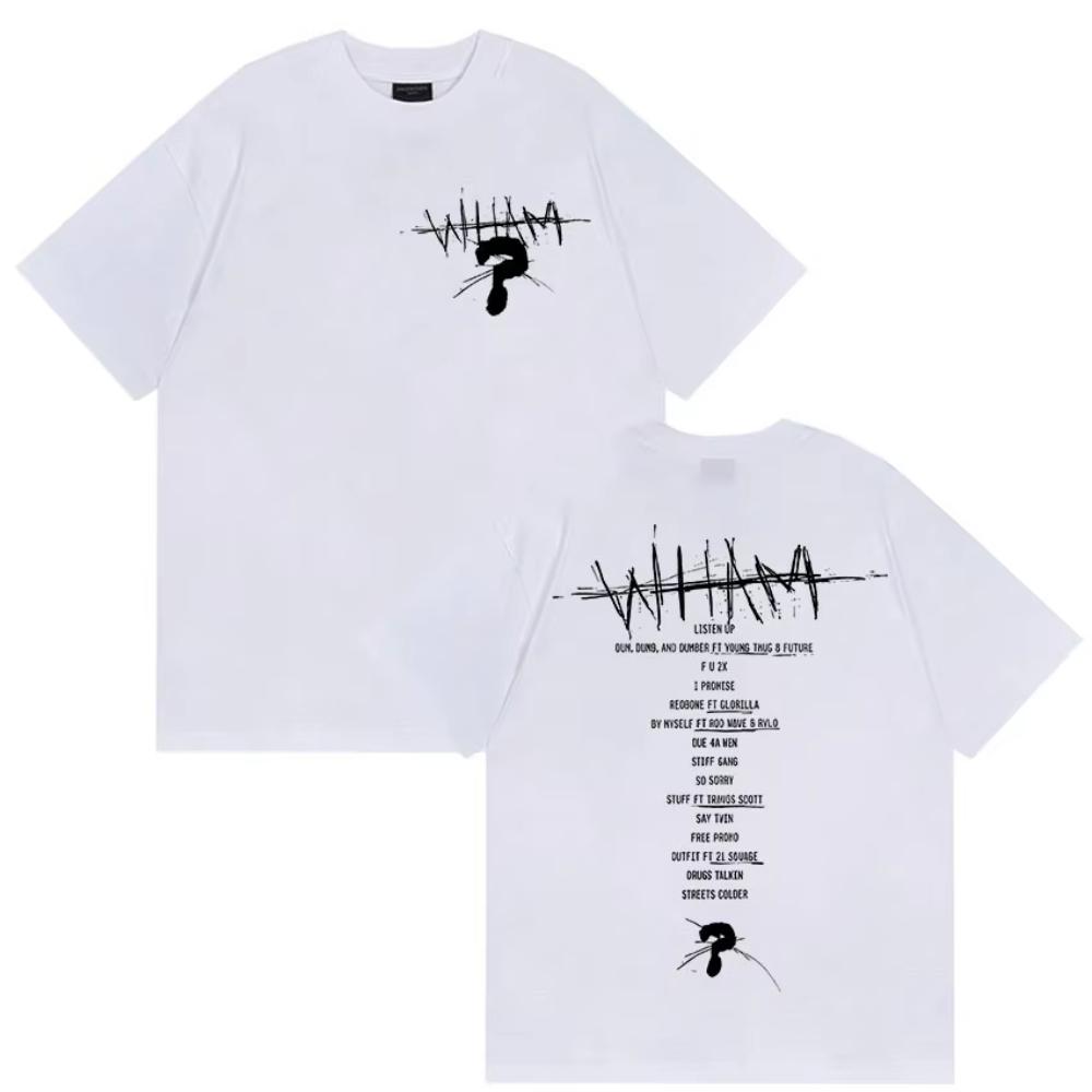 Футболка с принтом Rapper Lil Baby Wham World Tour 2025 для мужчин и женщин, высококачественная, модная, хлопковая, футболки в стиле ретро хип-хоп, оверсайз