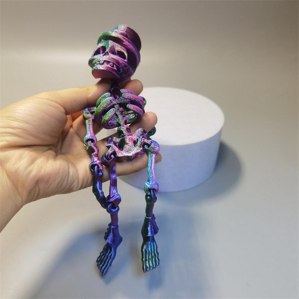 3D-печатный подвижный скелет, игрушки-скелеты, украшения для дома, комнаты, автомобиля, настольные украшения, подвижные суставы, подвижные и подвижные игрушки-скелеты