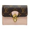 [Б/У] Кошелек из вишневого дерева с розовой кожей - Очень хорошее состояние #1OEZETV