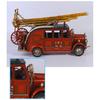 Винтажная модель пожарной машины с лестницей Кованое железо Украшение Общежитие Гостиная
