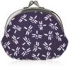 Maruzen Japanese Pattern Bleached Clasp Dragonfly 0 Wallet/Coin Case, 3.3-inch Closure, Design,
