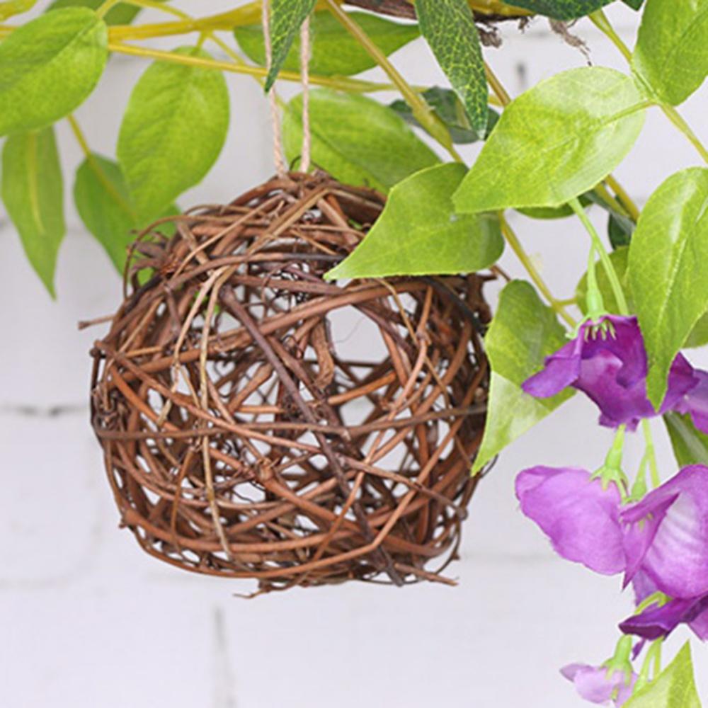 Плетеная мяч для Такроу Рождественские украшения Плетение Ротанговые шары Поделки Рождественская композиция Декоративные Для мисок Декор 8/10/12/20 см