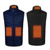 Унисекс Жилет с подогревом USB Жилет с подогревом 3 температурных режима 4 зоны нагрева Жилет Пальто Стойка воротник Ветрозащитное Электрическое Термическое Пальто