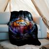 Rome logo printed blanket—lightweight,soft,warm;versatile blanket all seasons—perfect as &air-conditioning throw,nap blanket
