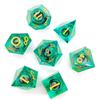 7PCS Crystal Resin Dragon Eye Dice Board Game Game Dices Gift Halloween Longan Dice  Party