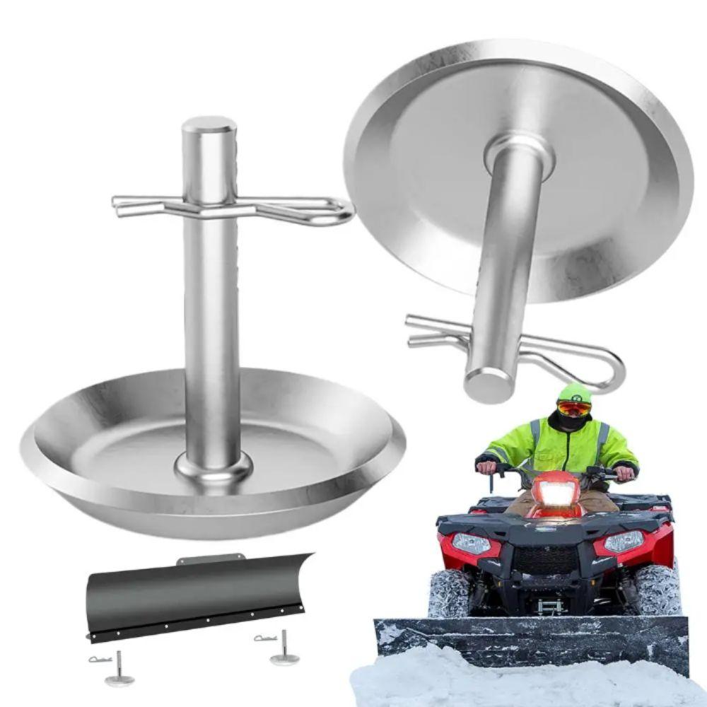 Heavy Duty Steel Replacement Skids Round Shaft Snow Plow Feet Snow Plow Skid Shoe Plow Protection