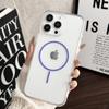 For iPhone 16 Pro Max Magnetic Case Acrylic TPU Clear Phone Back Cover
