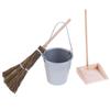 3 шт./компл. 1:12 Миниатюрный кукольный домик Метла Ведро Мусорная Лопата Куклы Аксессуары