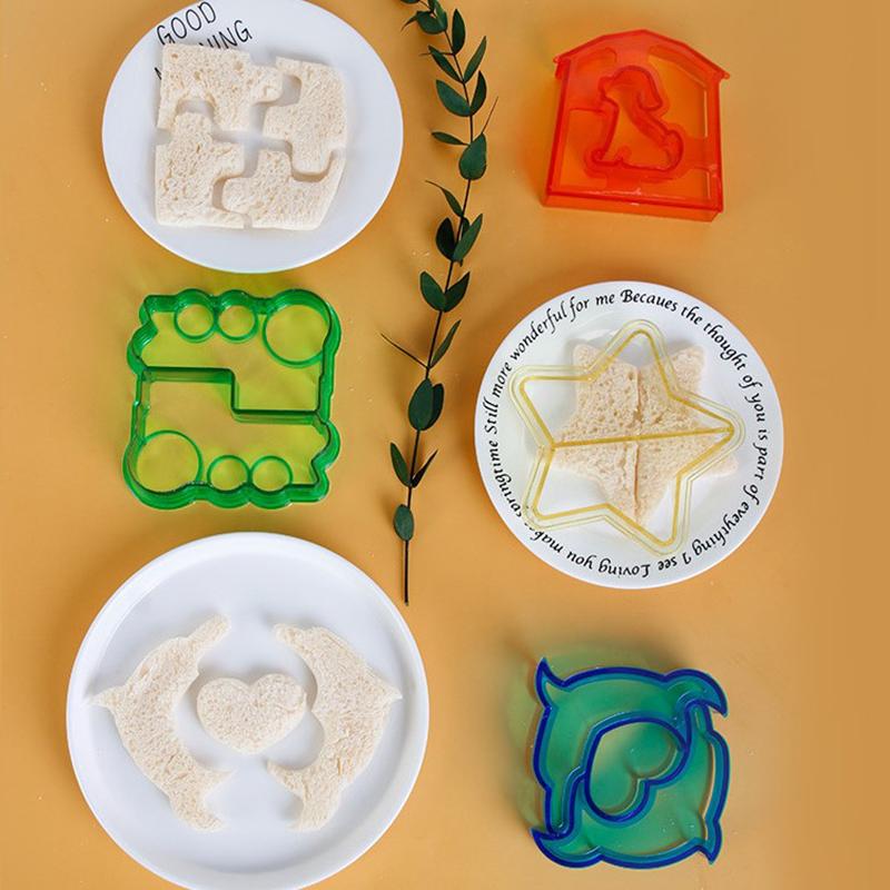 Vogue тиснение резаки многофункциональный дом гостиная кухня инструмент для выпечки сэндвич форма дети дети DIY печенье дети завтрак бенто форма полезная