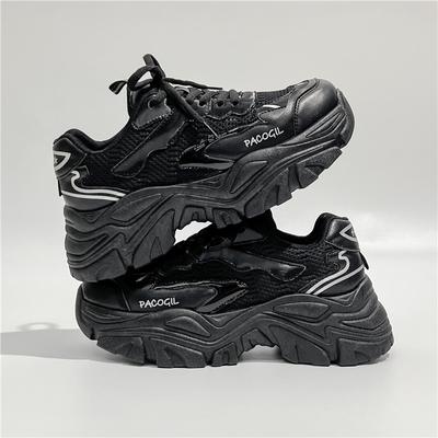 Корейская версия Женские кроссовки Сетчатые дышащие 2024 Новая мода Повседневные Простые Универсальные Обувь на толстой подошве для женщин Осеннее время