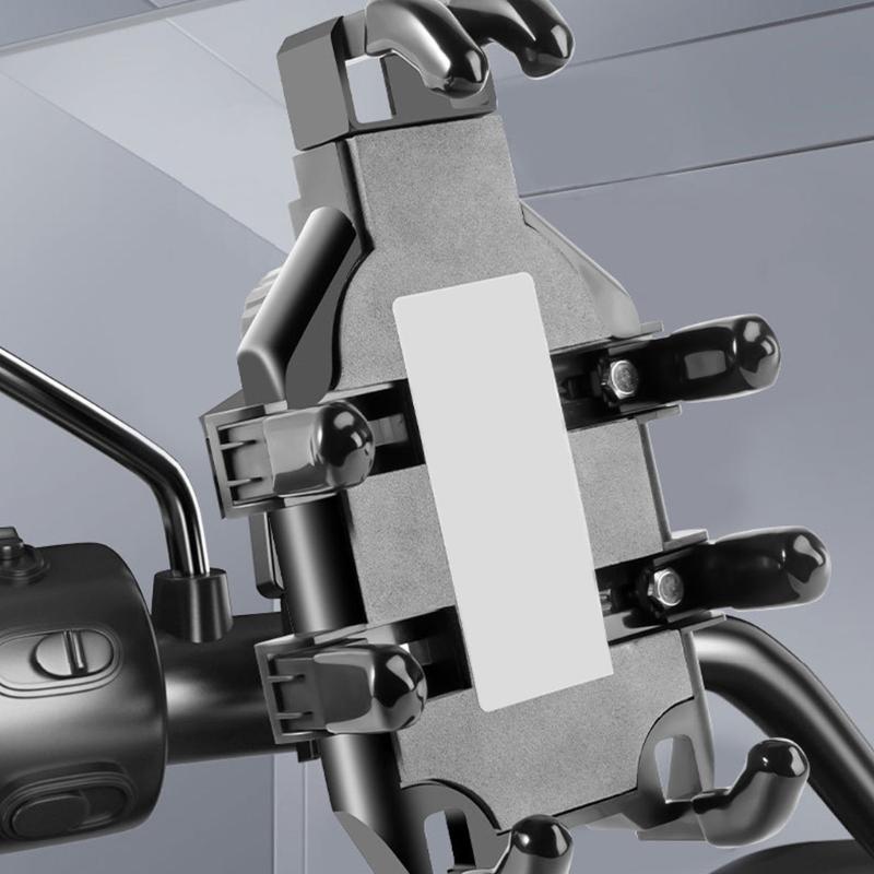 Motorcycle Scooter Phone Mount Bracket Rack 360 Degree Rotatable Holder for Secure Navigation and Communication on Rides