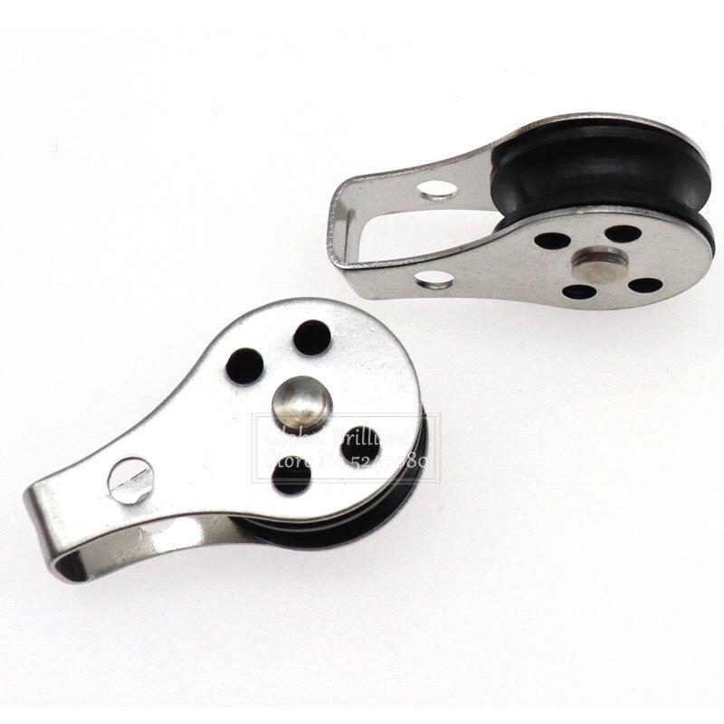 2/4/6/10 шт. 316 одинарные блоки из нержавеющей стали, съемный шкив, нейлоновый шкив для стирки, аксессуары для парусных лодок