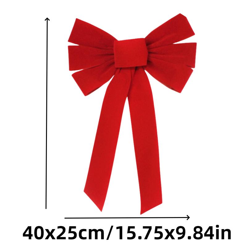 Tree Bow Christmas Decoration Diy Pendant Party Home Red Ornament Gifts Holiday