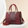 Luxury Brand Designer Women'S Shoulder Bag Fashionable Crocodile Pattern Crossbody Bag, Classic Retro Handbag Women Tote Bag