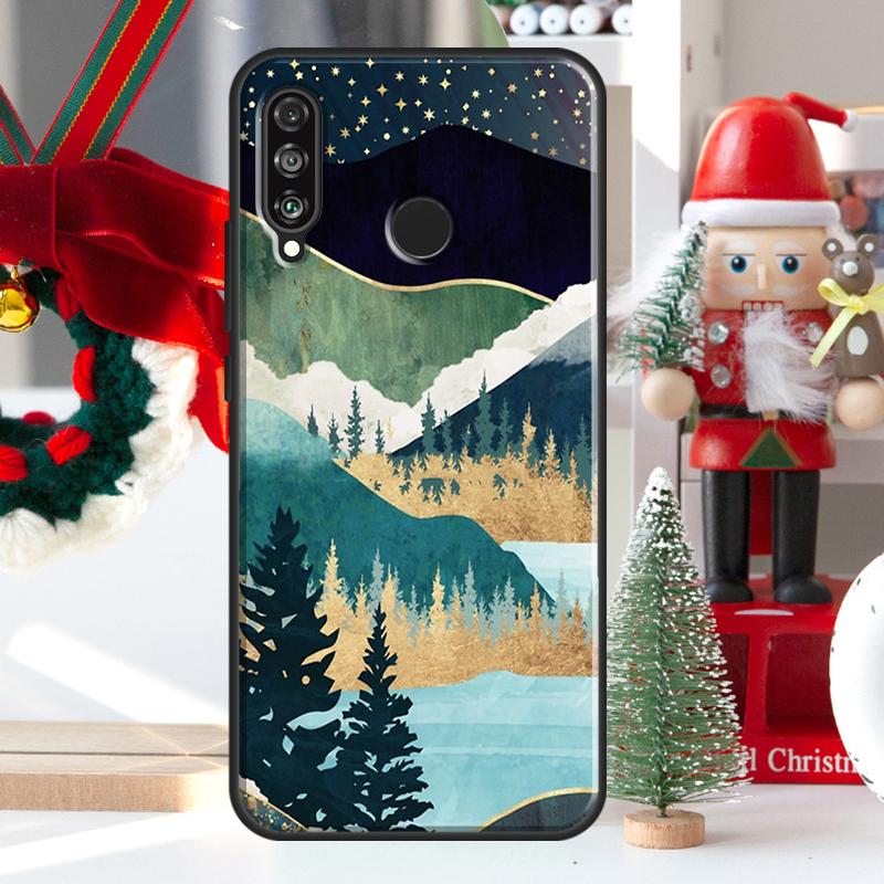 Чехол 'Звездное Озеро Гора' для Huawei Nova Y73 Y60 Y70 Y90 Y72 Y61 Y91 7i 8i 11i 12i 12s 9 10 SE P20 P30 P40 Lite
