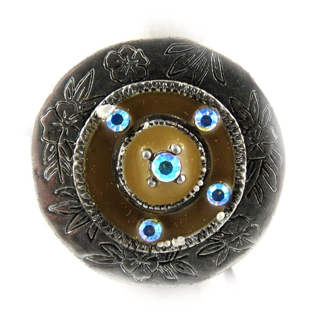 Les Trésors De Lily [E0605] - Коричневое дизайнерское кольцо «Гейша»