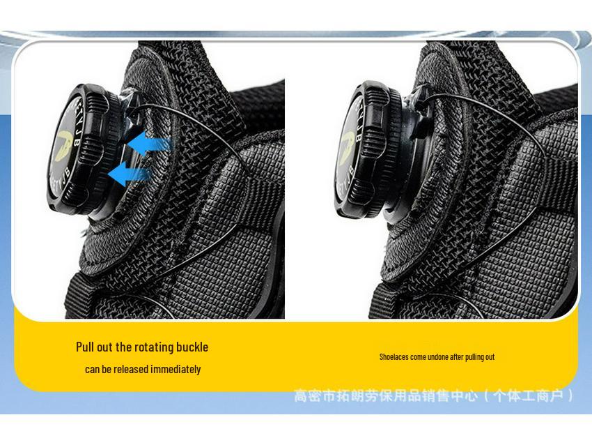 SHEIN Защитные ботинки с стальным носком: Износостойкие, ударопрочные, протыкаемые рабочие ботинки для всех сезонов.