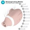 2 in 1 Tongue Licking Sucker Vibrator G-Spot Clit Clitoris Nipple Massager Suction Cup Adult Sex Toy Vacuum Stimulator for Women