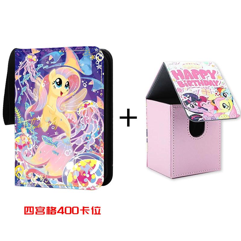 My Little Pony Card Box Pinkie Pie Fluttershy Applejack Diy High Quality Collection Card Storage Box Anime Peripheral Toy Gifts