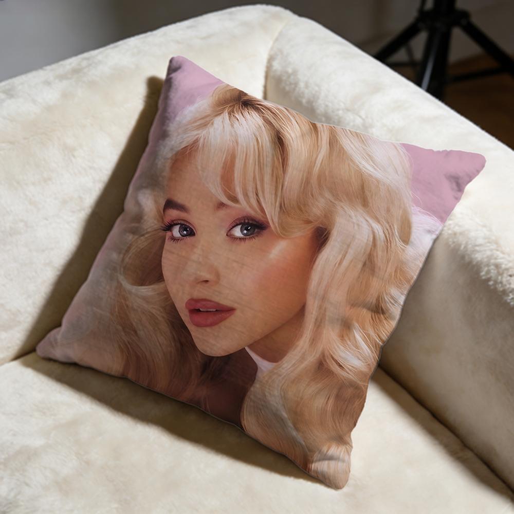 Popular SSabrina Carpenterful Cushion Cover Soft Decorative Pillow Case Suitable for Bedroom Sofa Car Travel Use