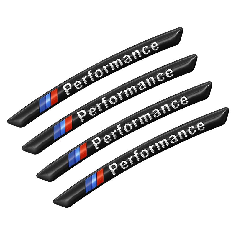BBKF7 Aluminum Car Wheel Hub Badge Tire Rim Stickers Decoration Accessories For BMW Performance F30 F10 E90 F20 E46 E60 E70 E39 E36