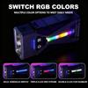Перезаряжаемый EDC фонарик с RGB боковым светом Супер яркий карманный фонарик Водонепроницаемый для повседневного ношения/Кемпинга/Чрезвычайных ситуаций