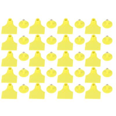 20 комплектов ушных бирок для идентификации скота для коз, овец, крупного рогатого скота, коров, свиней, фермерских принадлежностей: