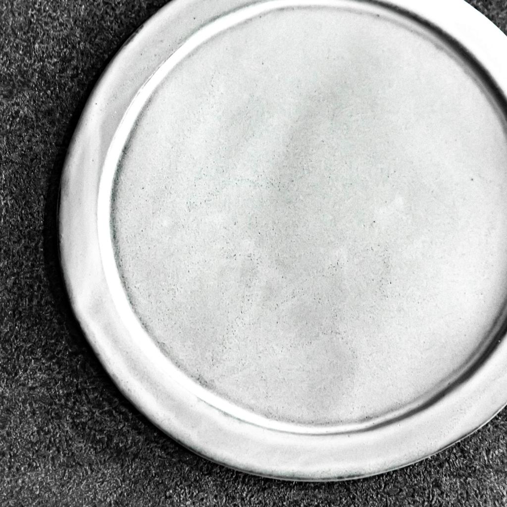 Rikizo Plate Beignet White Diameter 24 x Height Made in Japan 0.5cm R-892510