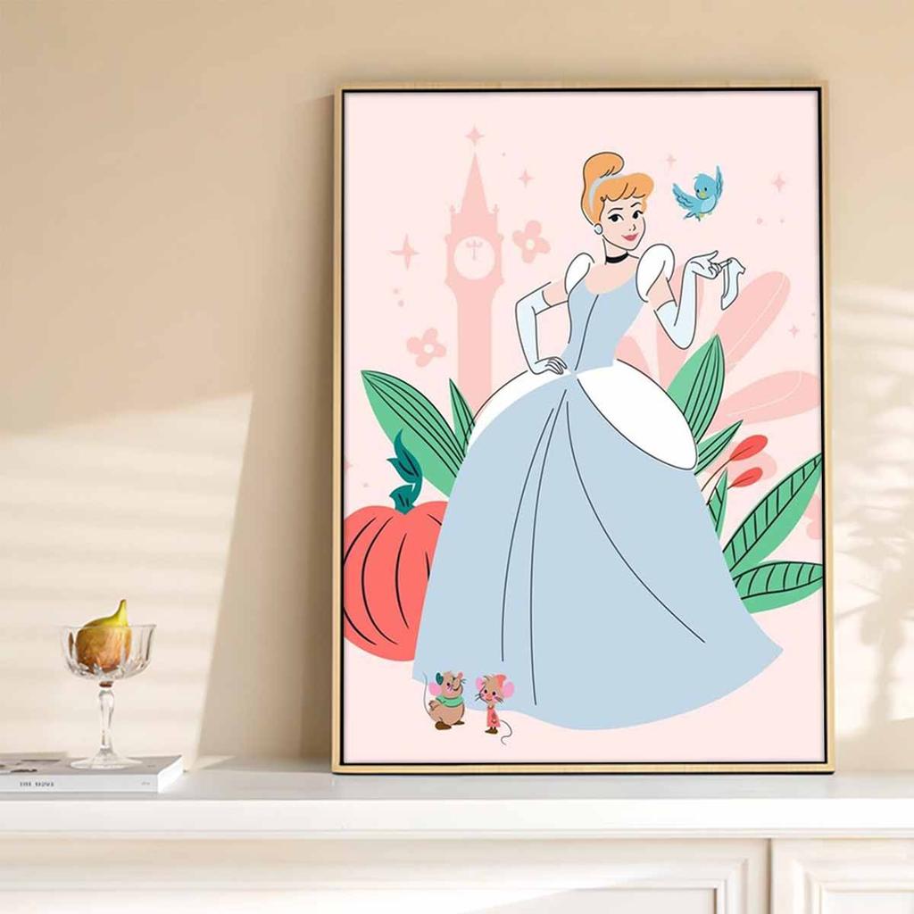 Алмазная живопись своими руками Золушка и Принц Набор для вышивания крестом Мозаичное искусство Алмазная живопись Полный круглый алмаз Домашнее украшение