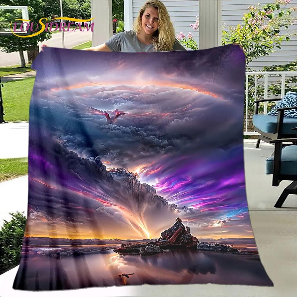 3D естественное, торнадо, облачное одеяло, фланелевое одеяло, теплое одеяло для дома, гостиной, спальни, кровати, дивана, пикника, ребенка