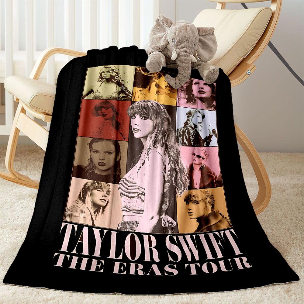 Taylor Swift: The Eras Tour Flannel Blanket-Soft and Suitable for Sofas,Beds,Offices,Travel,All Seasons,Great Gift for Holidays and Birthdays.