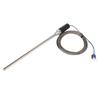 M12 Probe Thermocouple PT100 Stainless Steel Temperature Sensor Probe 200mm 0400 Degrees C4m