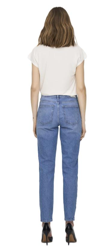 Only - Women' Jeans - Onlemily Hw Str Ank Dst Dnm Rea697 Noos 15249500 Light Blue Denim 28/34
