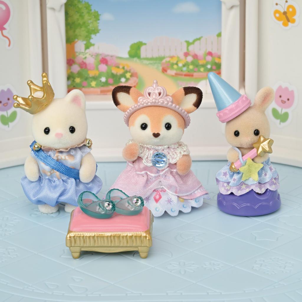 Sylvanian Families Набор для презентаций в детском саду «Принцесса и хрустальная туфелька» ST Mark Возраст 3+ и Игрушка Sylvanian Epoch - - S-77, Сертифицировано, Вверх,