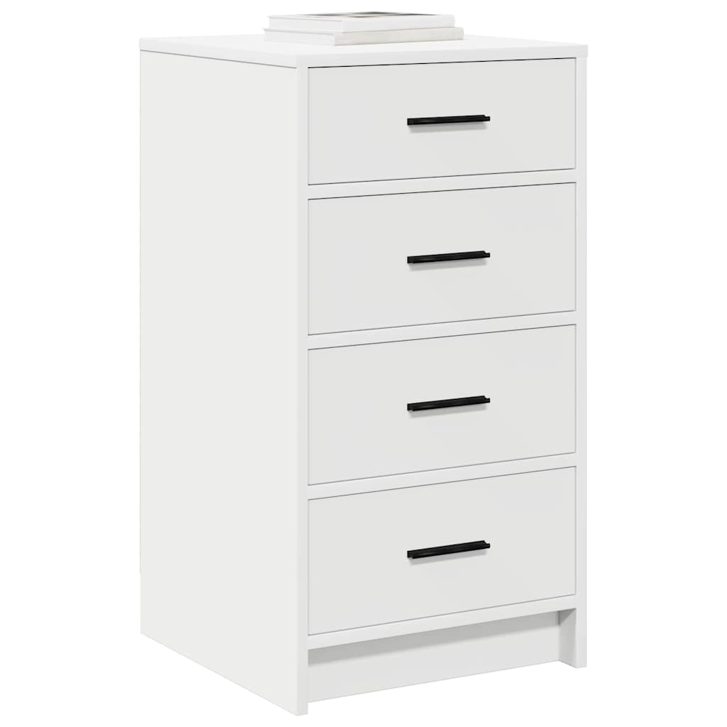 Sideboard with Drawers White 40 x 41 x 75 cm Engineered Wood