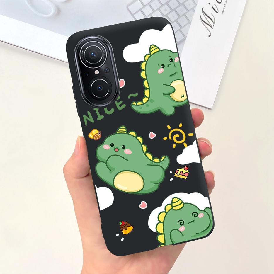 For Huawei Nova 9 SE Case Cute Dinosaur Cartoon Back Cover Soft Silicone Phone Case For Huawei Nova 9 Pro Nova9 SE Fundas Bumper