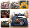 3D насилие мотоциклетное постельное белье односпальная двуспальная кровать полноразмерная наволочка и пододеяльник моющиеся удобные украшения дома