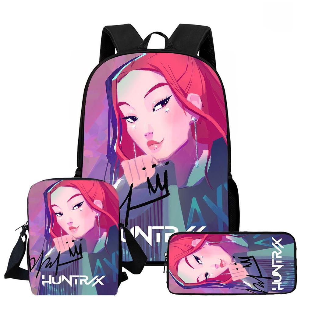 Kpop Witcher Girl Group Trendy Kids Backpack with High-Definition Print, Large Capacity, Lightweight, and Back-Protecting Design 6267