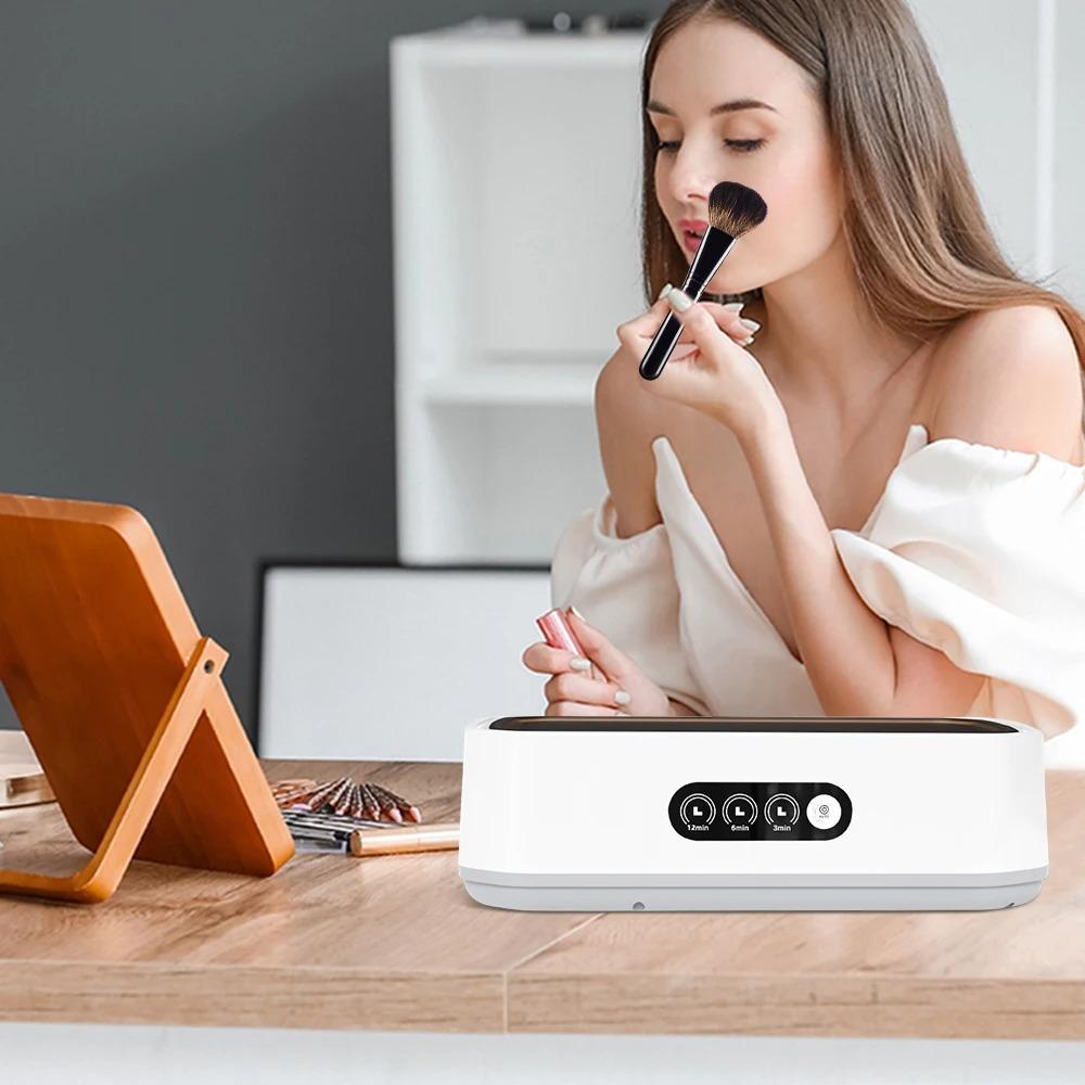 High Frequency Vibration Ultrasonic Jewelry Cleaner 650ML Braces Cleaner Dentures