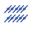 10 Pcs Grass Trimmer Blades Sharp Spinning Anti-deformed Labor Saving Thick Replacement Plastic Fast Cutting Grass Cutter Blades Strimmer Tools