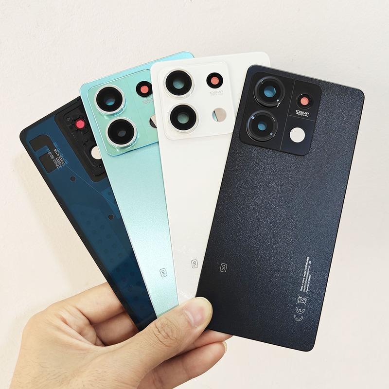 Оригинальная задняя крышка A+ для Xiaomi Redmi Note 13 5G, Задняя крышка с отсеком для аккумулятора, Задний корпус + Клей + Объектив камеры