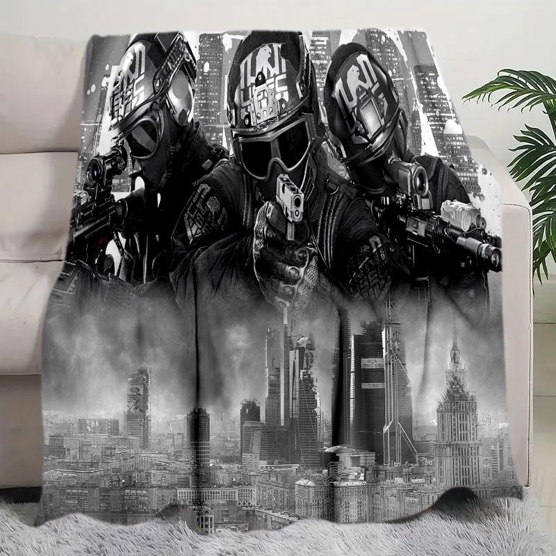 Escape Tarkov Tactical Gear Perfect All Seasons Soft Comfortable Blanket Suitable Sofa Office Nap Travel Birthday Gift Christmas Present