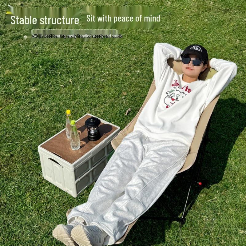 Регулируемое складное кресло-шезлонг для отдыха на открытом воздухе с трехпозиционной спинкой — идеально подходит для офиса, кемпинга или отдыха.