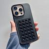 Роскошный силиконовый чехол с текстурой личи для iPhone 17 16 15 14 13 12 11 Pro Max XR X XS Plus, 3D присоска, амортизирующая крышка с воздушной подушкой