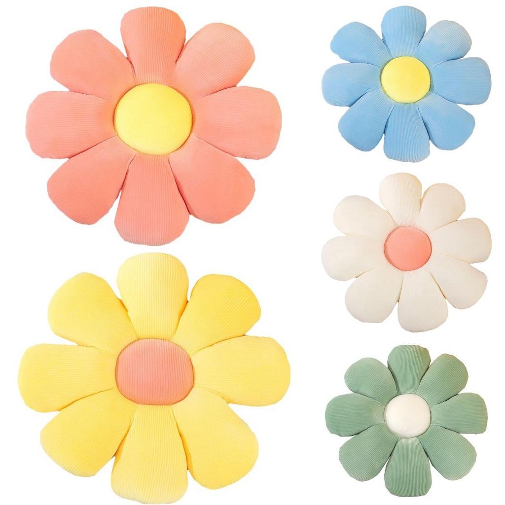 Cozy Daisy Flower Pillow Cushion For Office Chair Car Seat And Home Relaxation