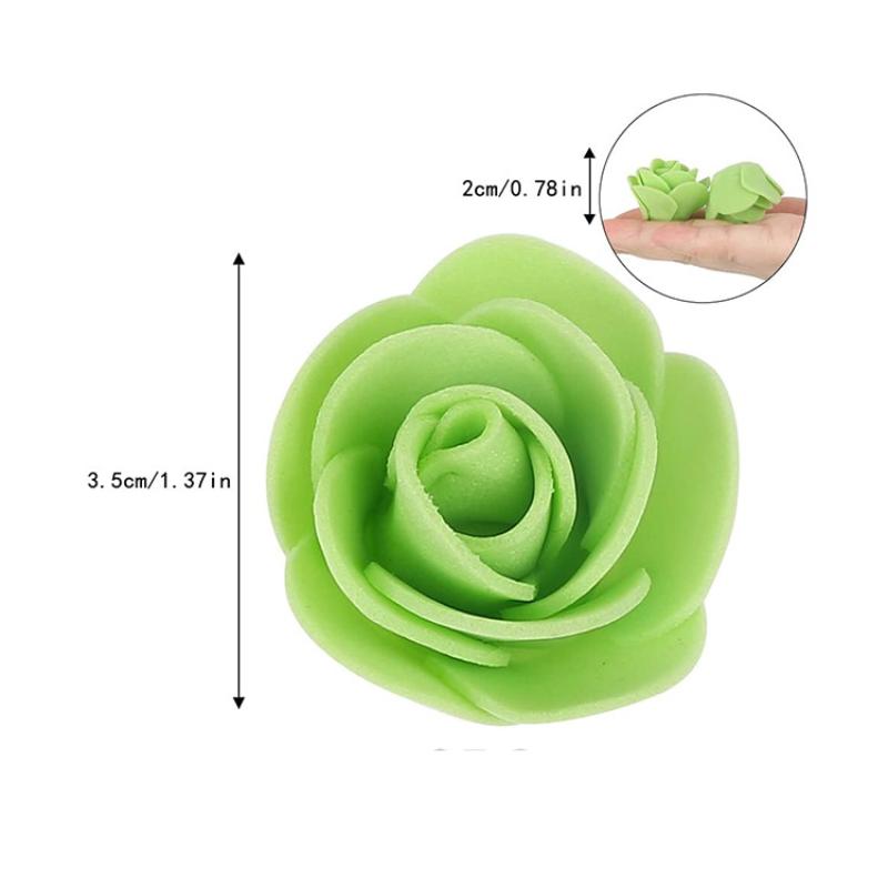 Пенополиэтиленовые искусственные головки роз 100 шт. 35 см для DIY, вечеринки на День святого Валентина, упаковки подарков, декора, поделок