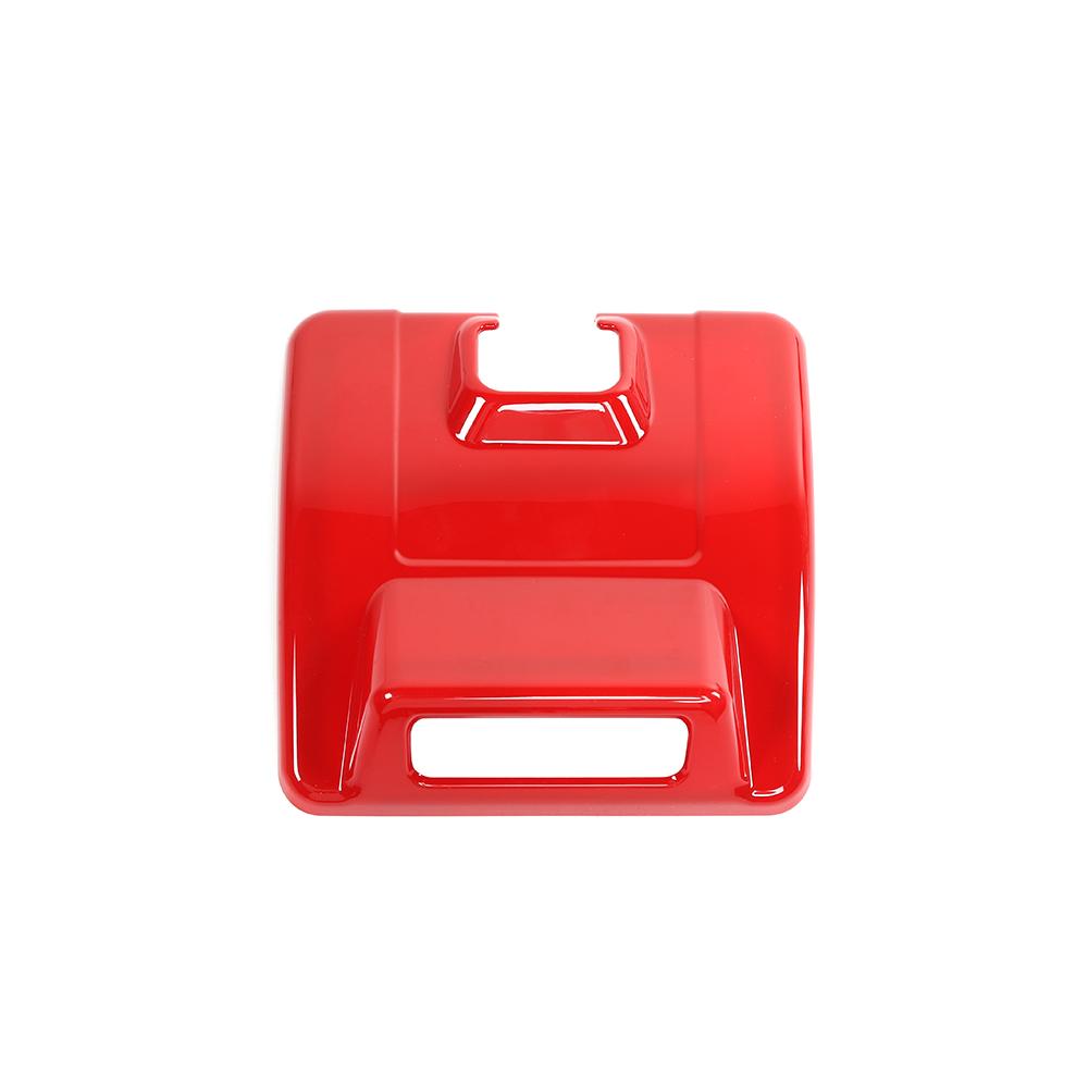 Декоративная крышка основания зеркала заднего вида автомобиля для Suzuki Jimny 2019, аксессуары для интерьера, ABS ( Углеродное волокно, Красный, Серебристый)