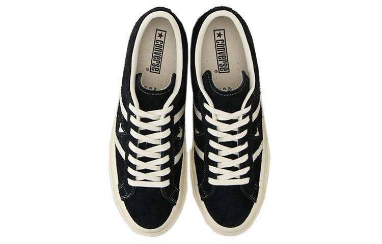 Converse Унисекс замшевые низкие кроссовки Звезда и Полосы Черные 1CL659
