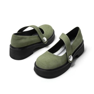 Туфли Мэри Джейн в стиле ретро. Женские новые туфли с толстой подошвой и круглым носком, японские туфли Jk на одинарной платформе, британский стиль, маленькие кожаные туфли с большой головкой