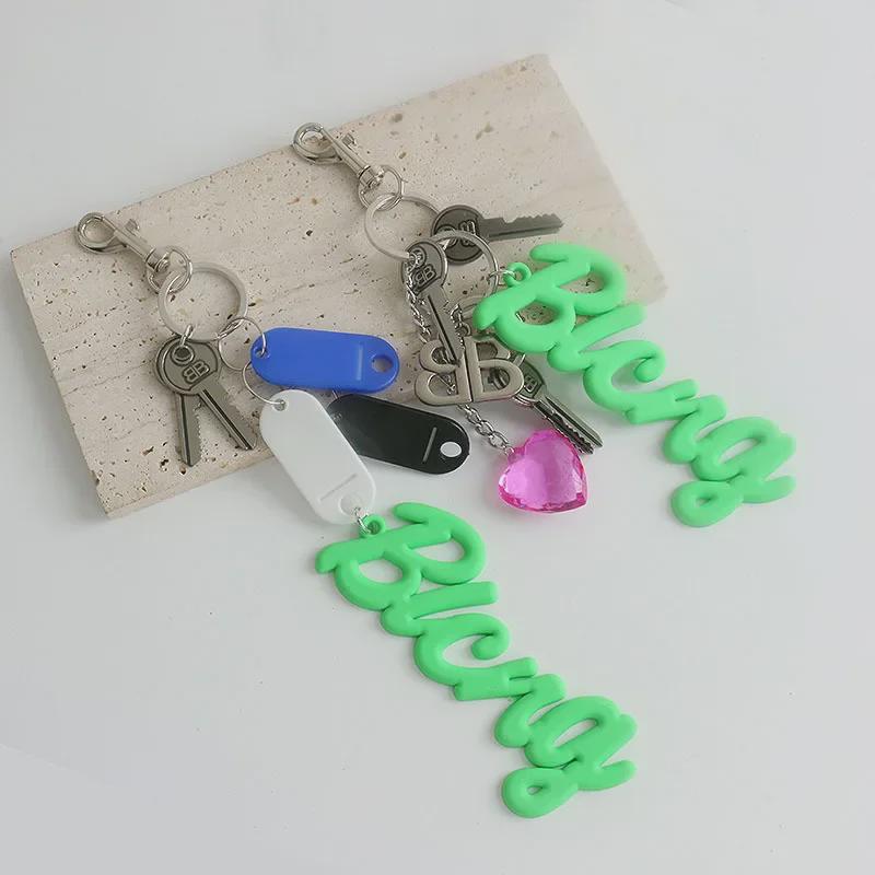 2024 Усовершенствованный мягкий силиконовый кулон для сумки с буквами и брелок